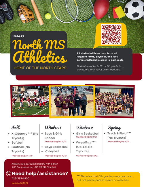 North MS Athletics One Pager